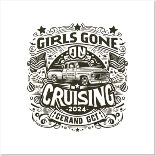 Girls Gone Cruising 2024 Funny Cruise Squad 2024 Posters and Art